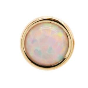 Gold Opal Threadless End